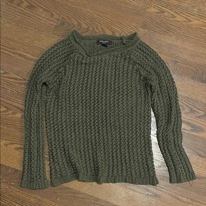 Nine West Olive Green Crew Neck Sweater